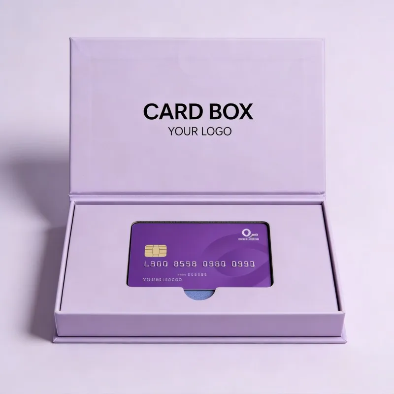 Wholesale Rigid Credit Card Box Magnetic Vip Card Package Customized Card Gift Hard Box