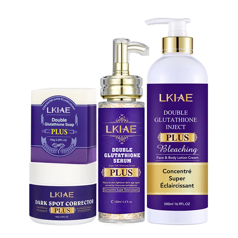how many shots of glutathione before it take effect GLUTA WHITE Glutathione & Collagen Lotion +Serum+Cream+Soap (Set of 4)-  Trendyol main image 0