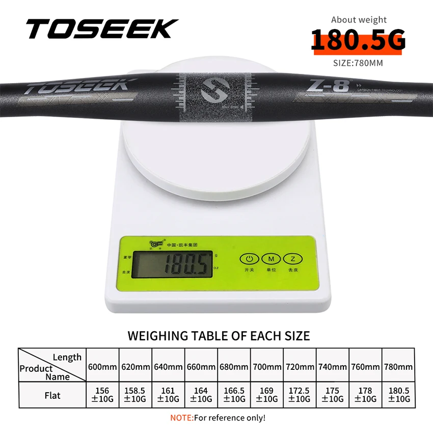2022 NEW Toseek Z8 Degree Xc Strengthen Long 780mm Mountain Bike Bicycle Handlebar Carbon in Bike Parts