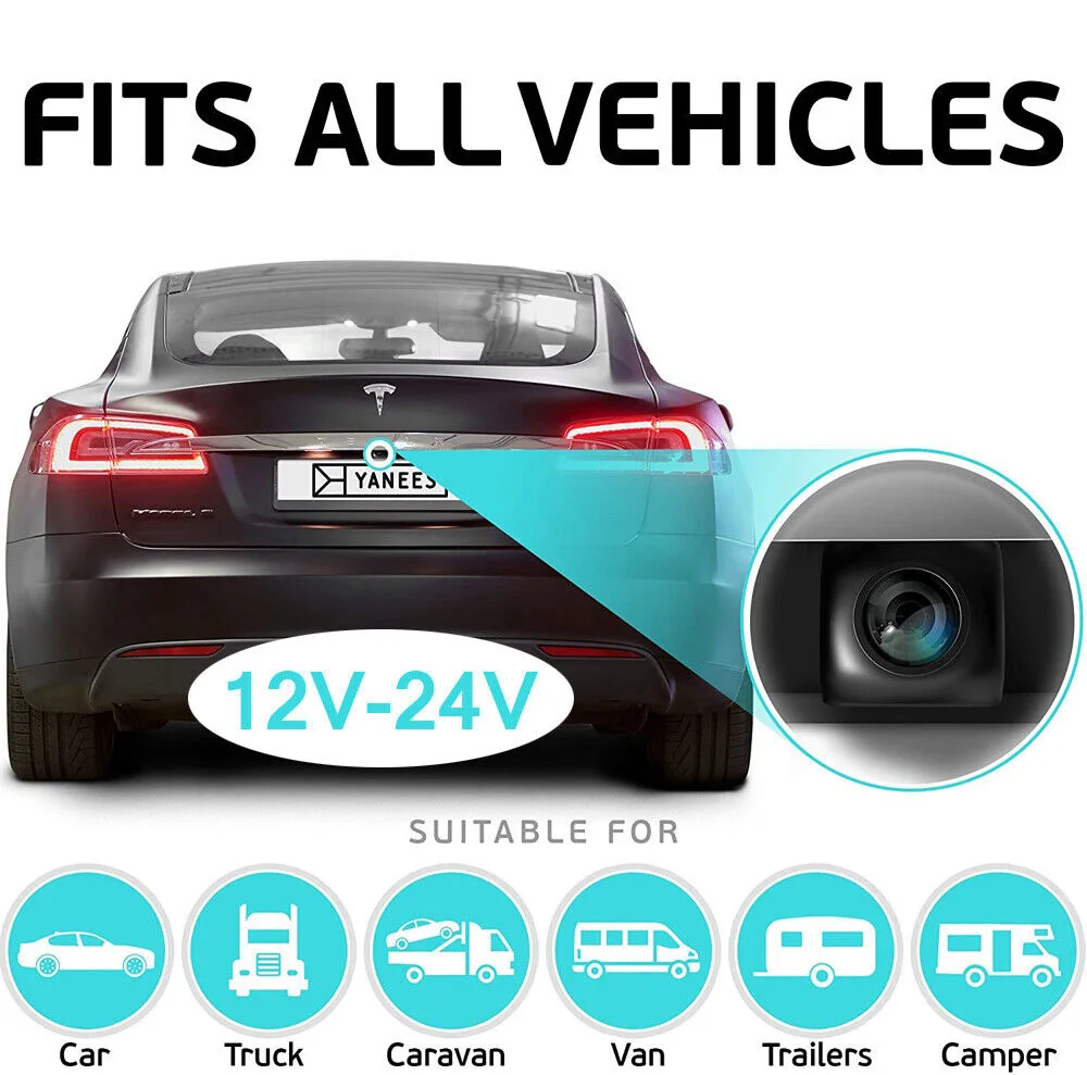 Universal Back Up Camera Small Hidden Rear View Camera With Parking ...