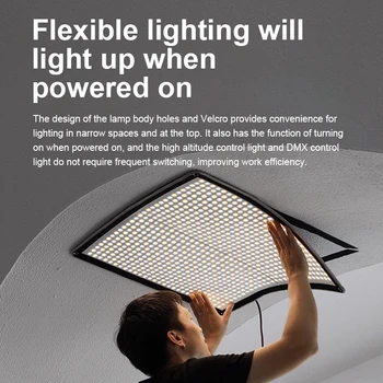 Godox KNOWLED Flexible LED Mat F200Bi F400Bi F600Bi 2700-8500K Foldable Waterproof App Control Studio LED Light Panel product image