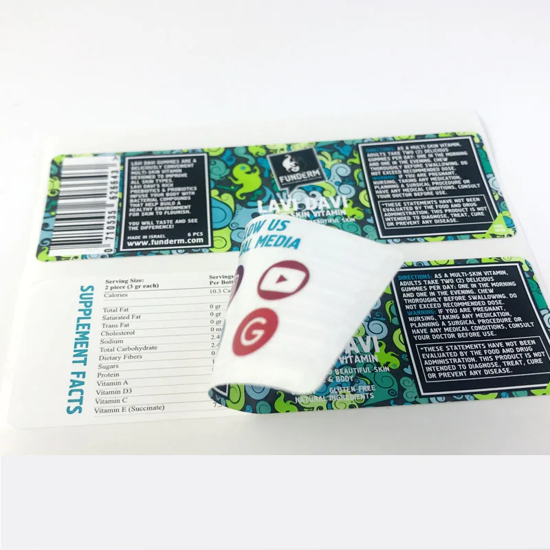 Multi Pages Label Multi Page Tear Off Sticker Labels Design Double Layer Label Paper Sticker
