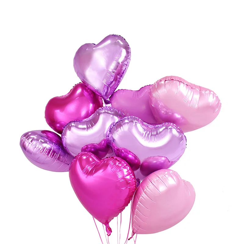 Big 18" Heart shape Foil Balloons Air Helium Balloon for Party Valentine Wedding 