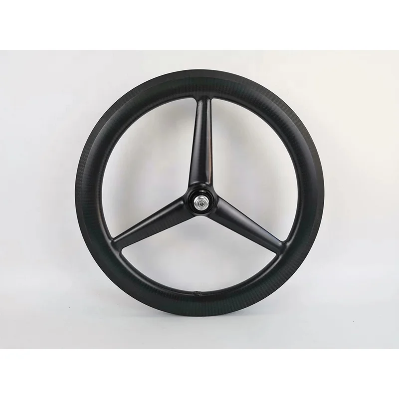 20 Inch Carbon 406 3 Spoke Tubeless BMX Wheelset - OEM