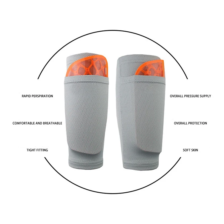 Изготовленные на заказ легкие рукава до икры, противоударные футбольные Защитные носки, защитное снаряжение для футбола