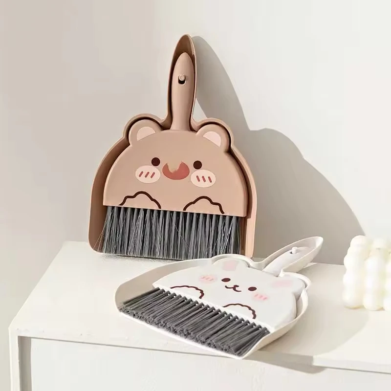 Y218 Office Tabletop Sweeper Desktop Dust Pan and Brush Small Broom and Dustpan Set Hand Whisk Broom Mini Dustpan and Brush Set