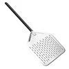 Silver 12inch square pizza peel + 40cm Aluminum alloy handle
