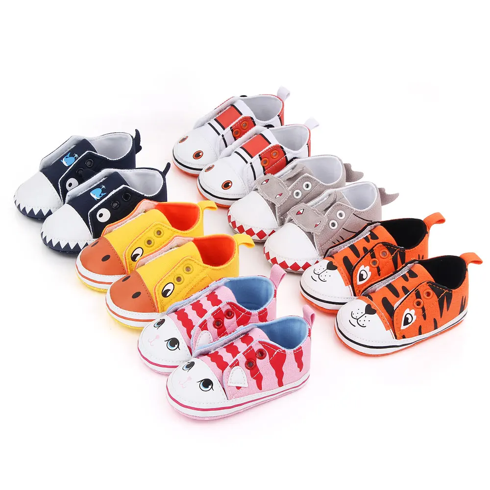 New 0-1 Year Old Cute Cartoon Animal Infants Soft Soles Non-slip Baby Casual Toddler Shoes