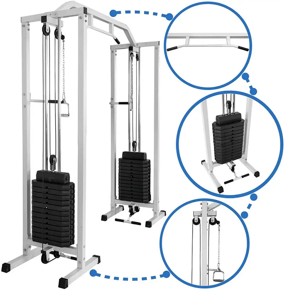 ZY Fitness Multifunction Cable Crossover Machine with 180kg Weights
