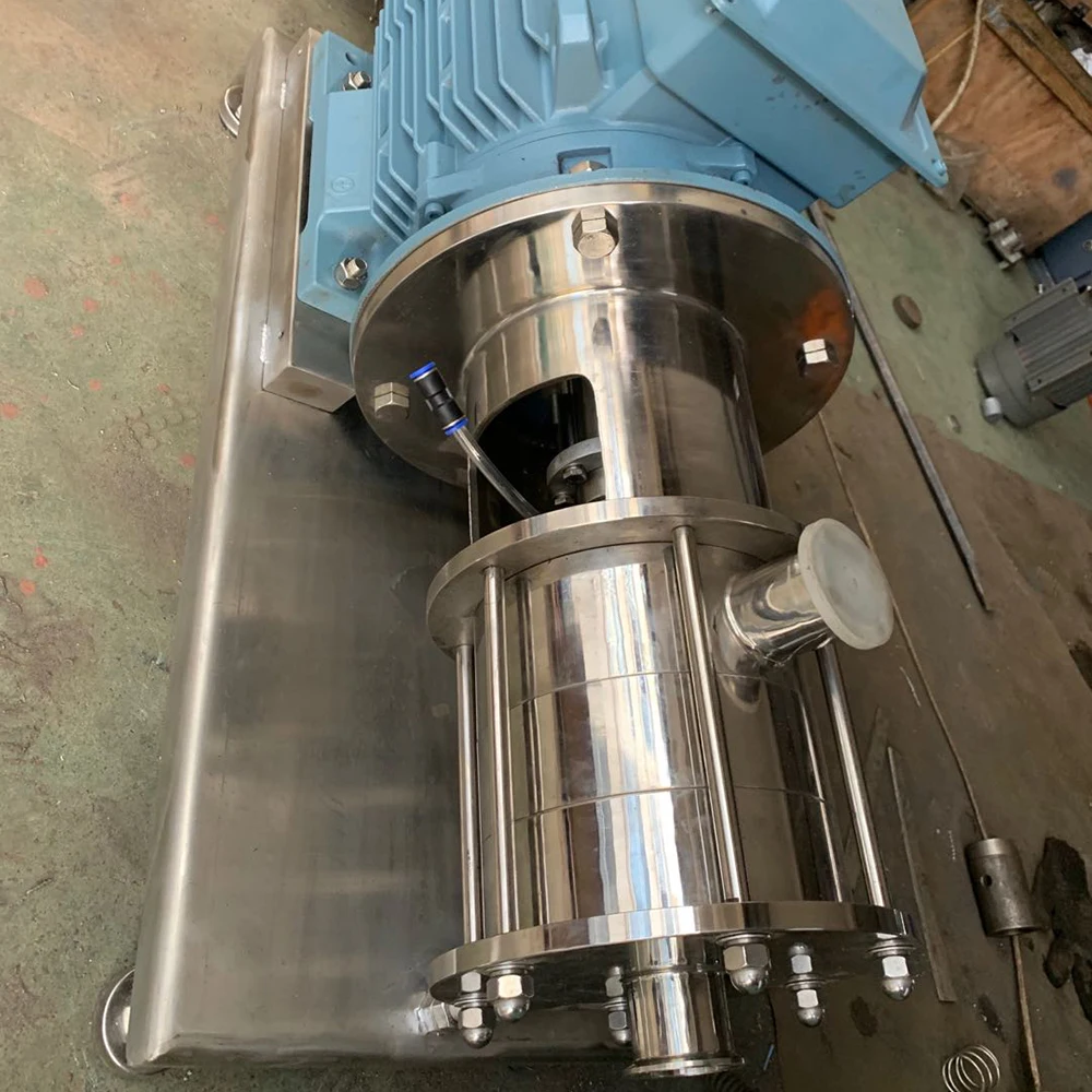 Milk Homogenizing Machine High Shear Emulsifier Pump High Viscosity In-line Mixer