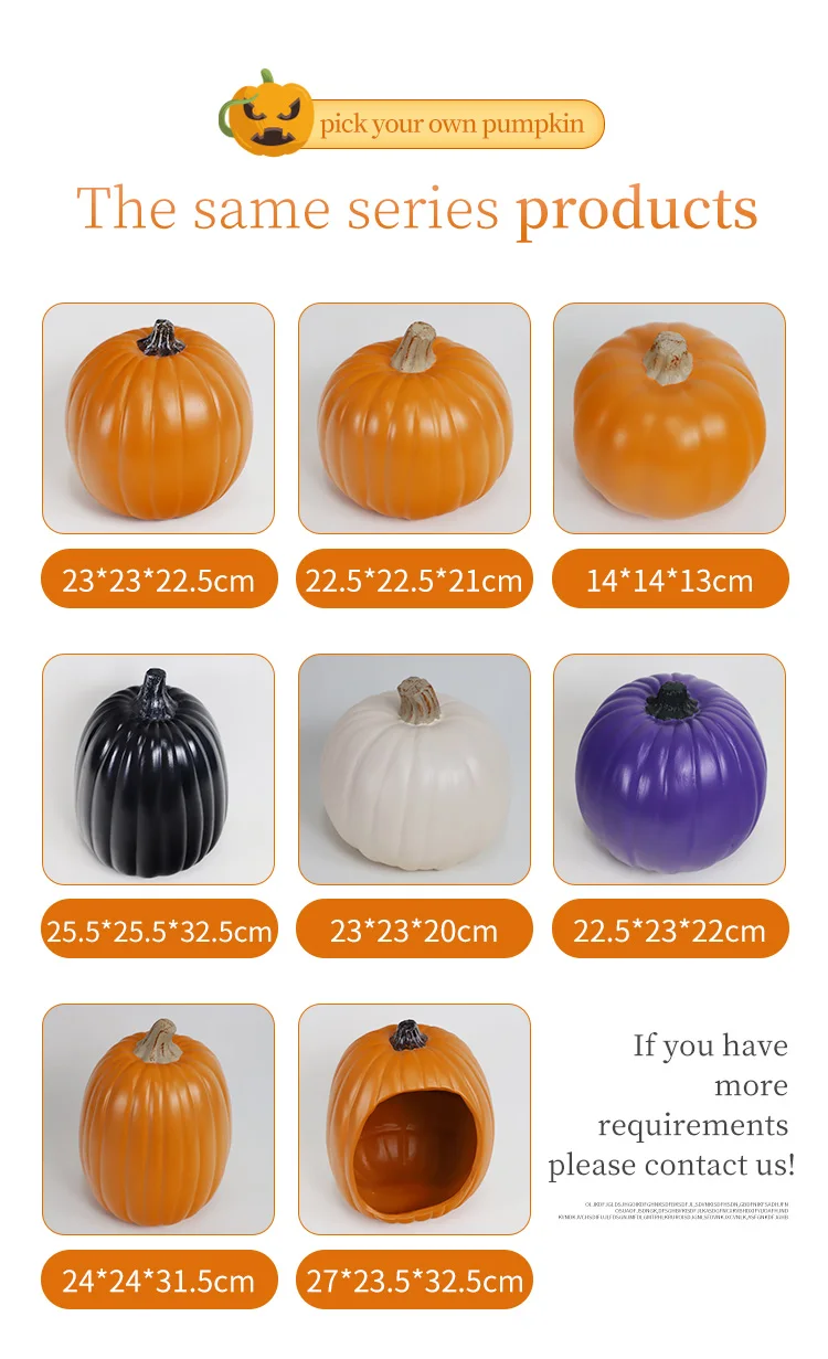 2023 new design custom print foam carvable pumpkin gift  for harvest festival decoration factory