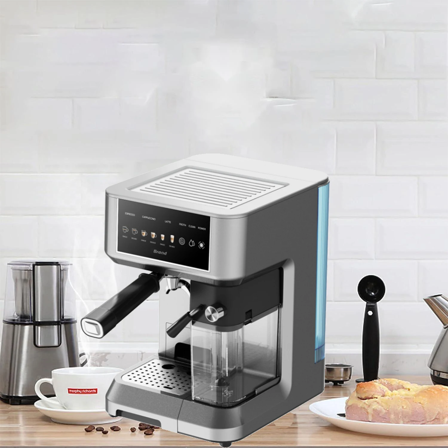 Machine À Café 15Bar 1.7L Automatique Avec Buse Vapeur Cappuccino Arabica KRUPS YY3074FD