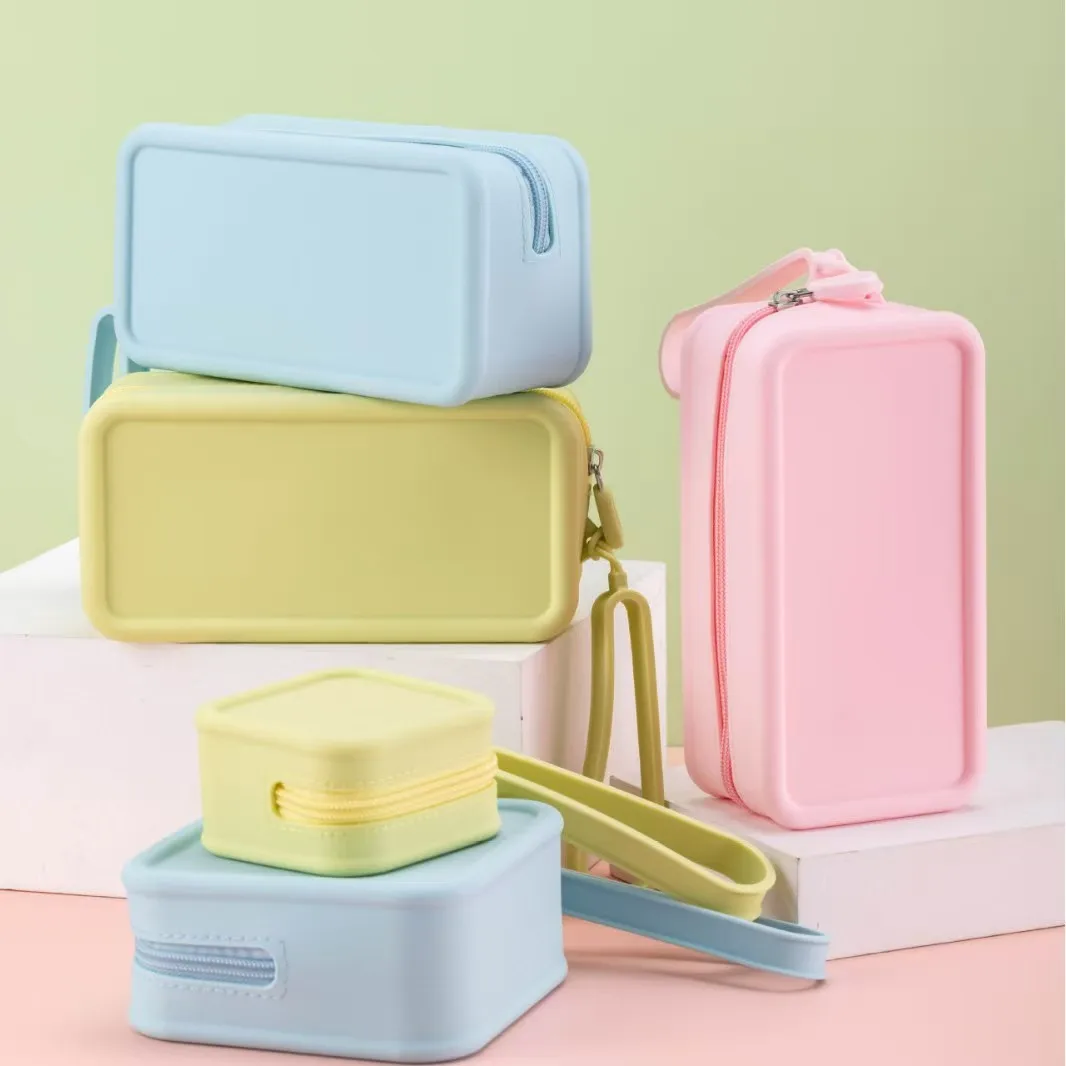 Customizable Logo Silicone  Thickened Small Coin Purse & ID Bag with Earphone Storage Multi-Purpose