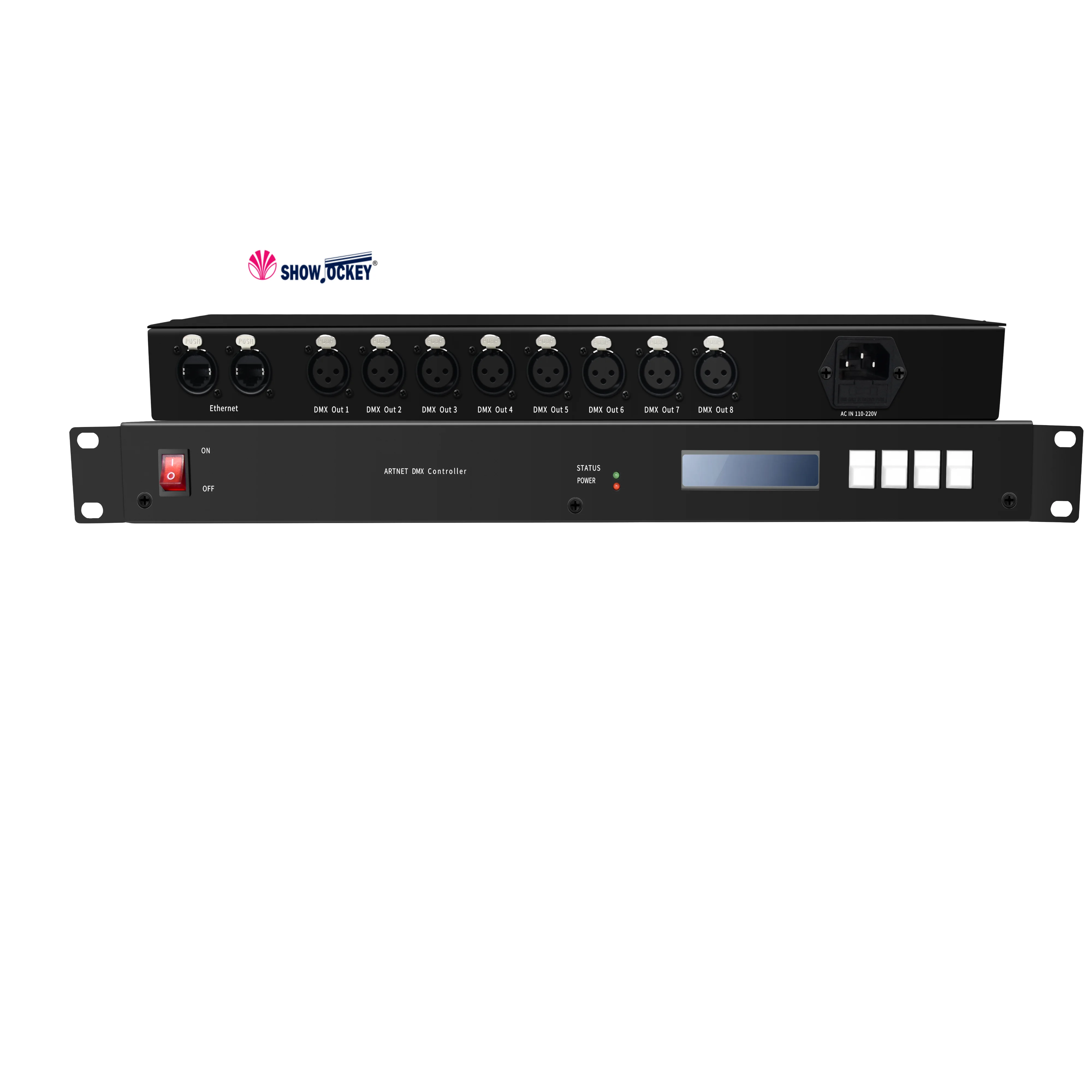 Interface ArtNet DMX 512 Ethernet - 2 Univers, Compatible MA, Resolume, Logiciels D'Éclairage, Contrôle à Distance - 7