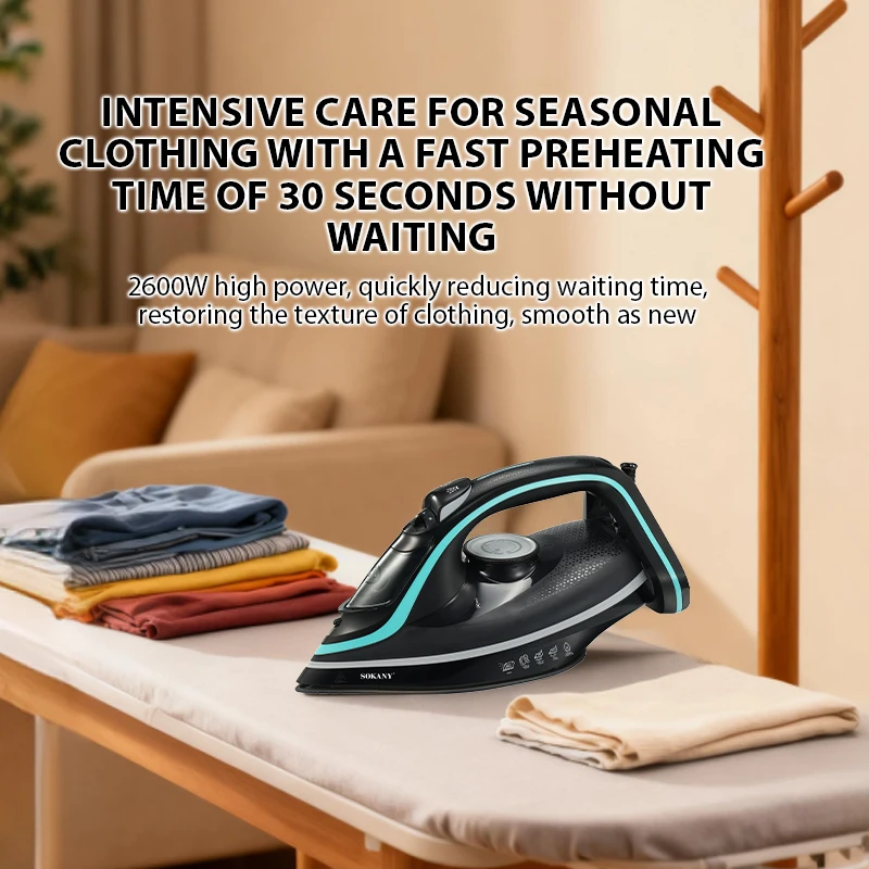 Sokany Manufacturers Wholesale Super Quality Household Steam Iron Full Function Electric Vertical Steam Iron