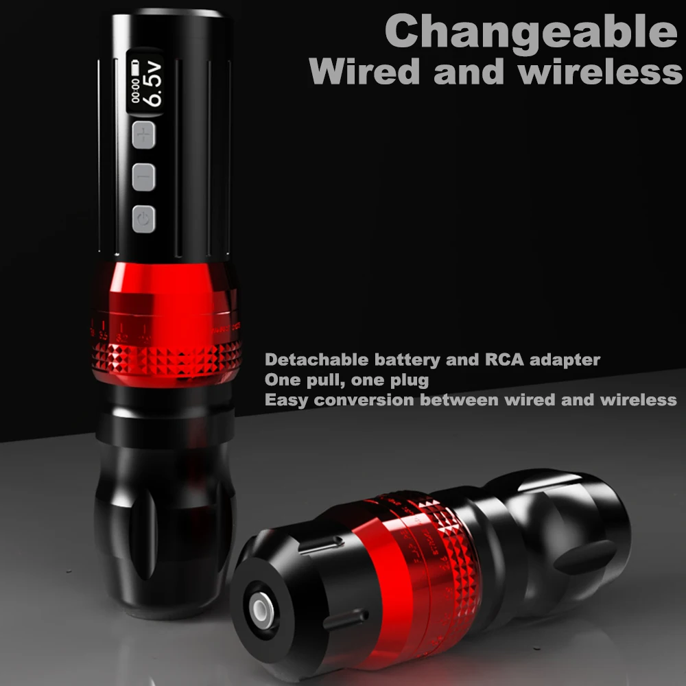 BIGWASP Adjustable High Quality Multifunction Tattoo Wireless Pen for Body Art