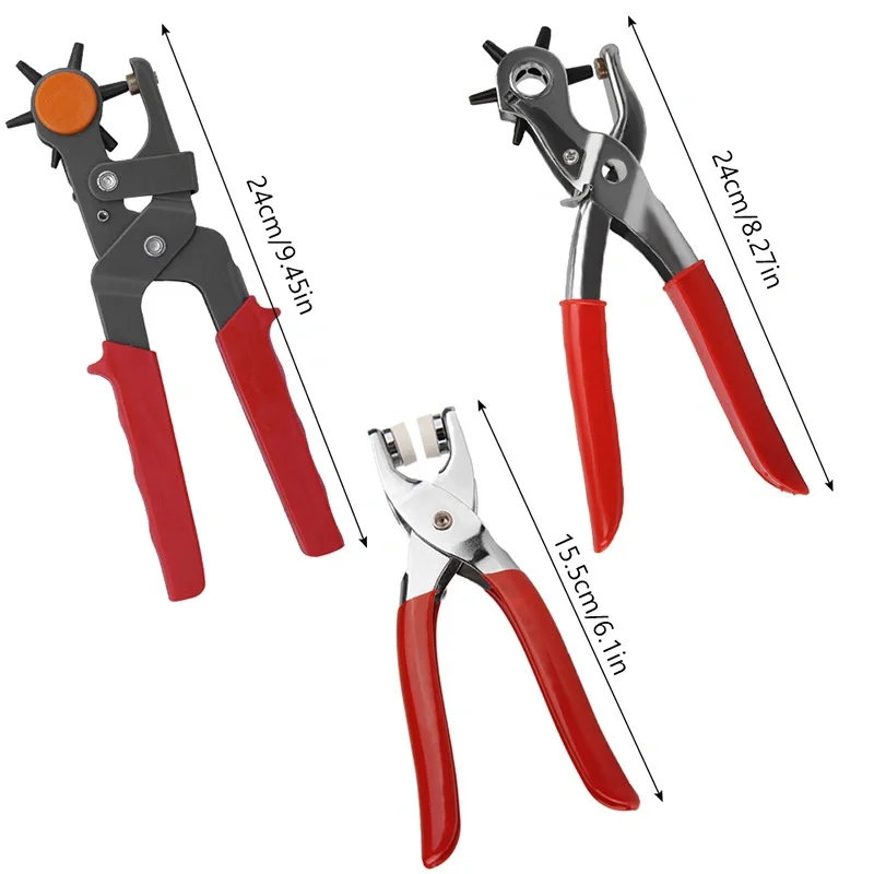 Handheld Hole Revolving Punch Pliers Kit 9