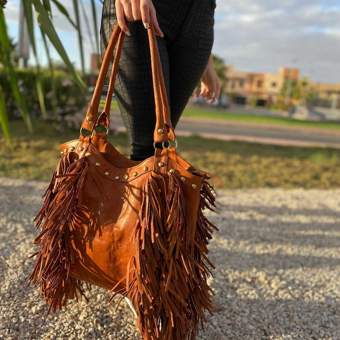 Boho Style Fringe Crossbody Bag, Vintage Suede Shoulder Bag, Western Tribes Tassel  Bag - Temu Oman