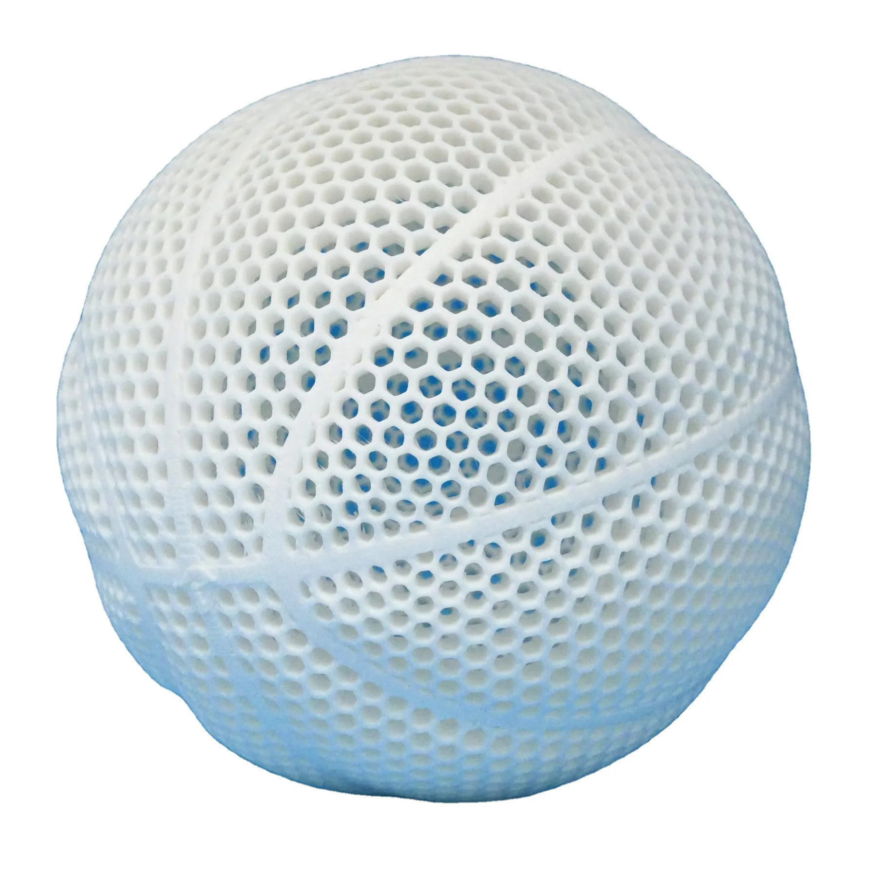 エアレスバスケットボール　3号球　白　3Dプリンター　バスケットボール 3Dプリンター製のNBAエアレスバスケットボールは使えるのか