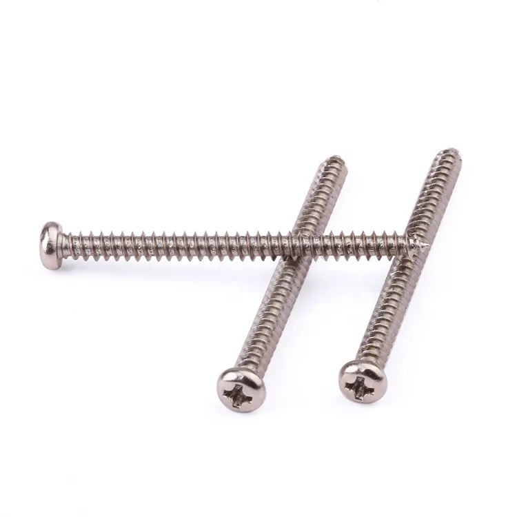 Factory price fasteners M2-M8 pan head phillips carbon steel self-tapping nails screws