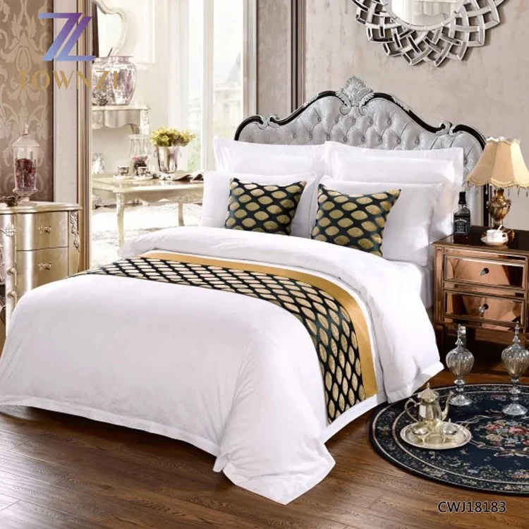 Wholesale Luxury Hotel Linen Bedding Set Hotel 100Cotton Bedding Sheet