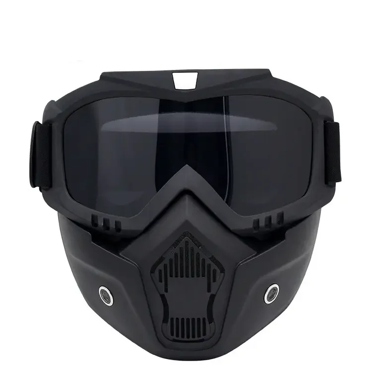 Yakeda Training Protection Goggles Motorcycle Detachable Skeleton Full Face Mask Tactical Glasses Skull Masks for Helmet