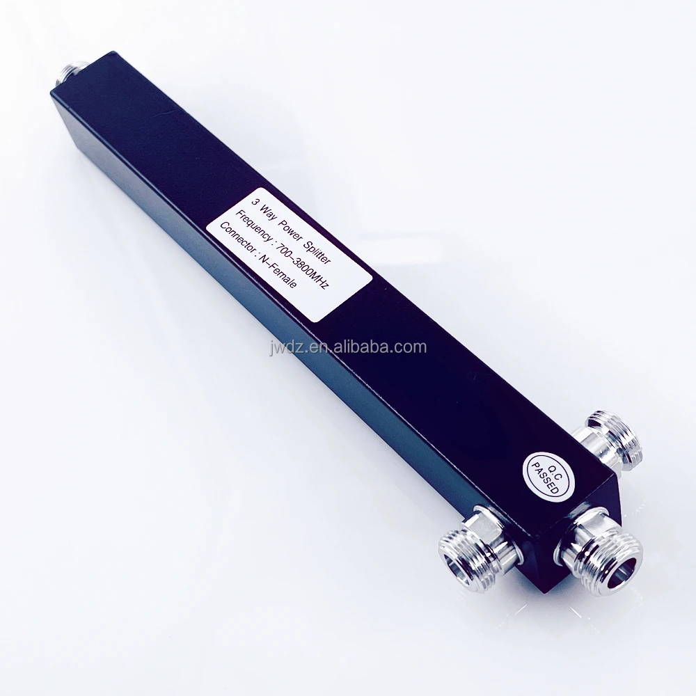 High quality N Female Low PIM 698-3800MHz 3 Way Power Divider Power Splitter