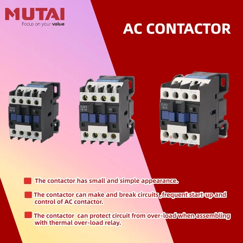 High Quality Cjx2 25 Lc1d32 12v 110v Ac Contactor For Motor Device