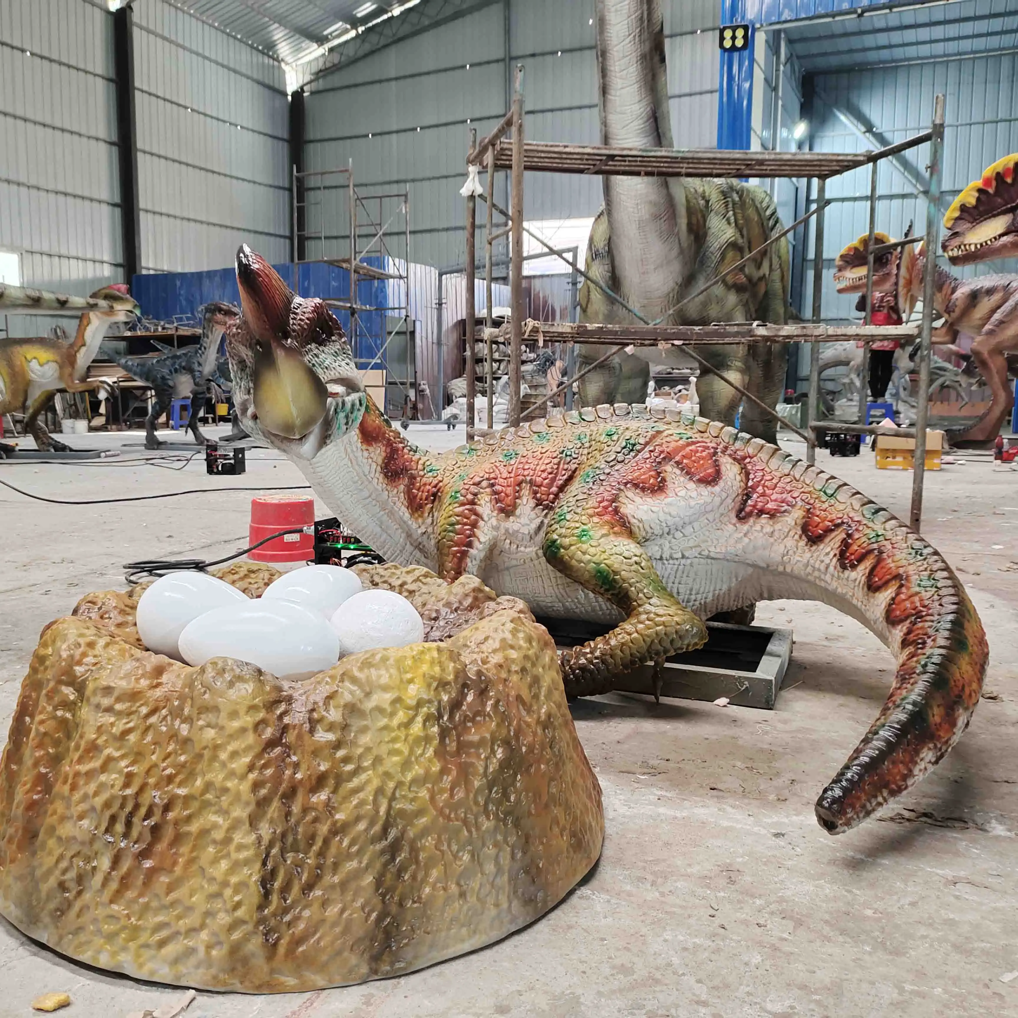 Theme Park Artificial Dinosaurus Animatronics Model Life Size ...