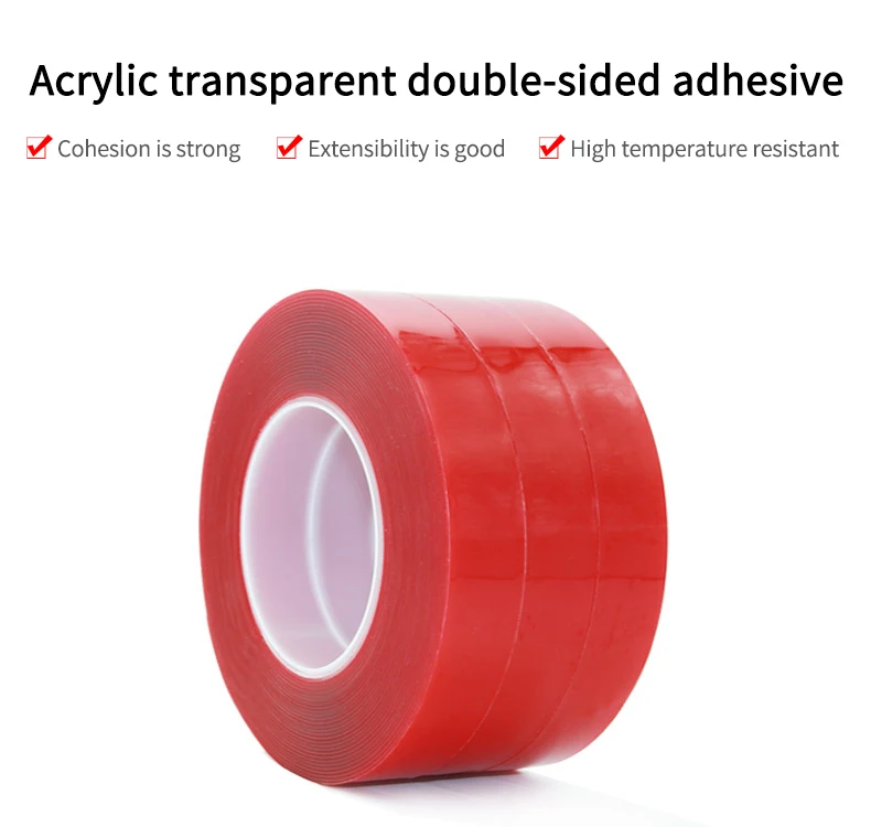 Factory Customization Waterproof Red Film Clear Foam Acrylic