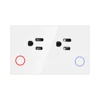 Tuya WiFi- ปลั๊ก US ไม่มี USB- แผงกระจก