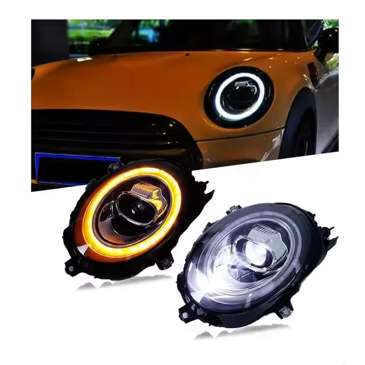 Suitable for BMW Mini Headlight Assembly Conversion 14-22 Mini F55 F56 F57 Light LED Daytime Running Light LED Lens