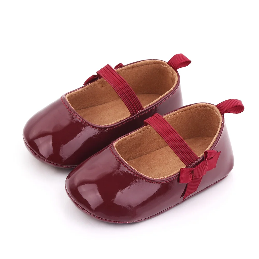 Hot Selling Baby Shoes Non-slip Rubber Sole Newborn Toddler Shoes Girls Dress Shoes supplier