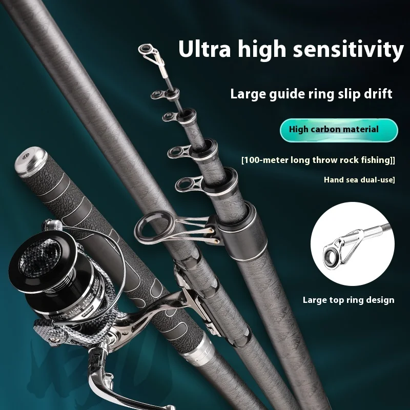 Ultra Light Carbon Fiber Casting Rod for Bass Fishing Long Section