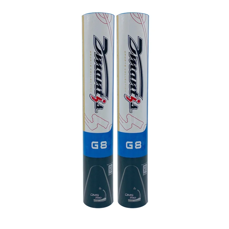 Factory Quality Goose Feather Dmantis G8 Indoor Practicing Badminton Shuttlecock