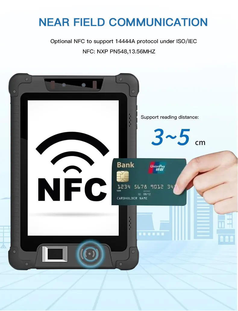 8 Inch Industrial Tablet PC - IP68 Waterproof Rugged Device