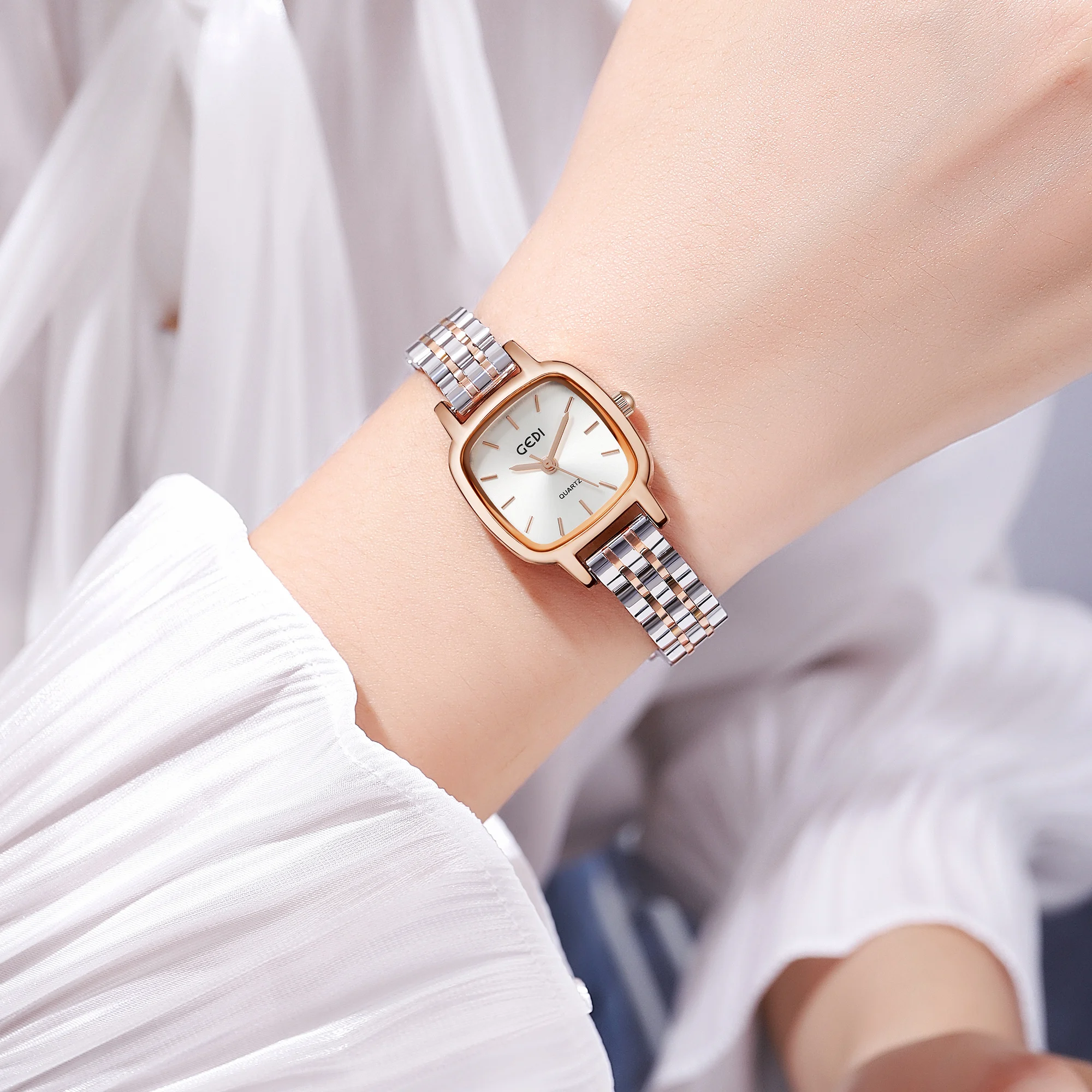 GEDI 13038 Luxury Golden Watch for Women Waterproof Stylish