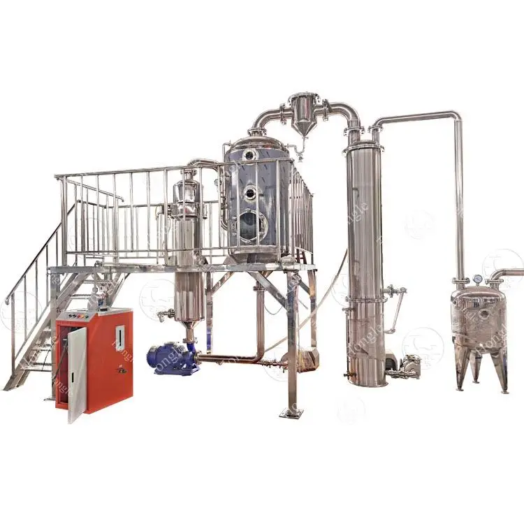 Multifunctional Syrup Juice Tomato Paste Concentrate Production Line Salt Water Vacuum Evaporator Machine