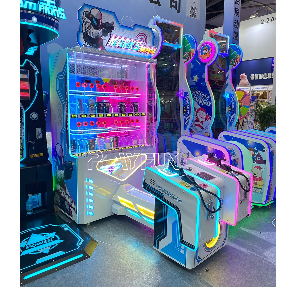 2024 Playfun Coin Operated Marks Man Gun Shooting Game
