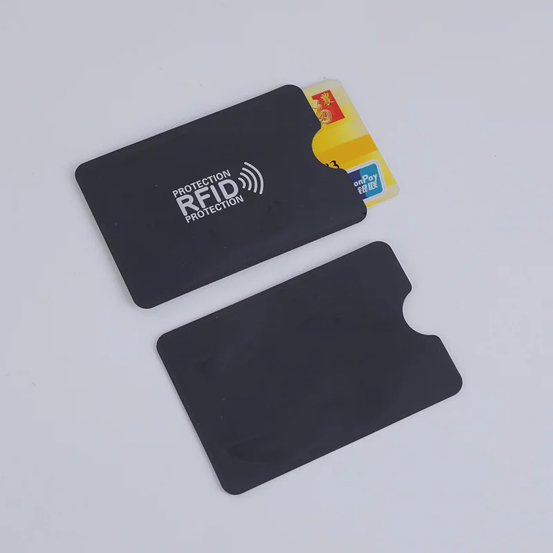 credit card anti skimming sleeves valonic set of 6 RFID blocking - transparent front, Protector sleeve for wallet Aluminum + plastic 3.[ Ultra RFID Blocking Sleeves for Credit