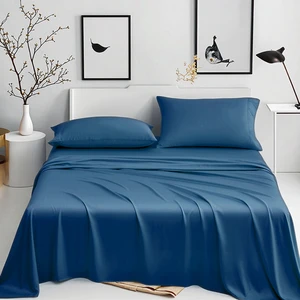 100% Organic Bamboo Bed Sheets High Quality Natural Soft Pure Cooling Bedding Set