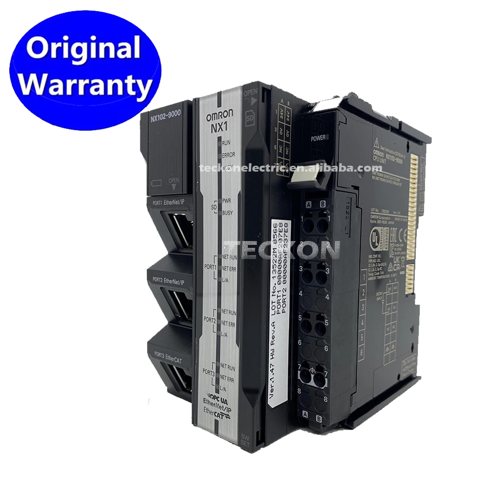 1 vuoden takuu NX102-9000 uusi alkuperäinen NX-sarjan ohjelmoitavan logiikan ohjelmointiohjain NX102 keskeinen yksikkö NX102-9000