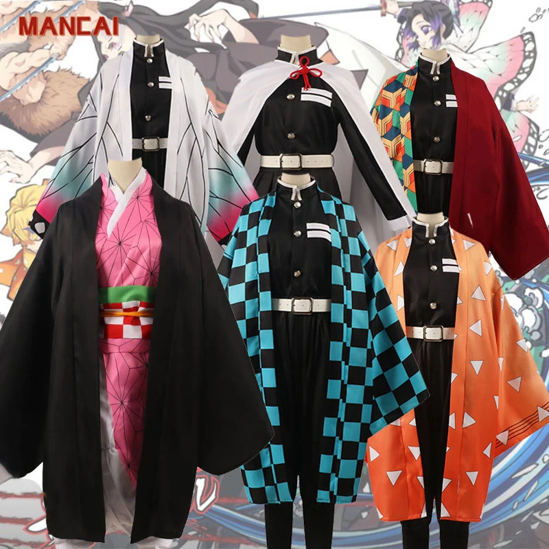 Costume Cosplay Demon Slayer - Set Completo Nezuko/Zenitsu/Tanjiro/Shinobu/Giyuu Per Halloween - Foto 13