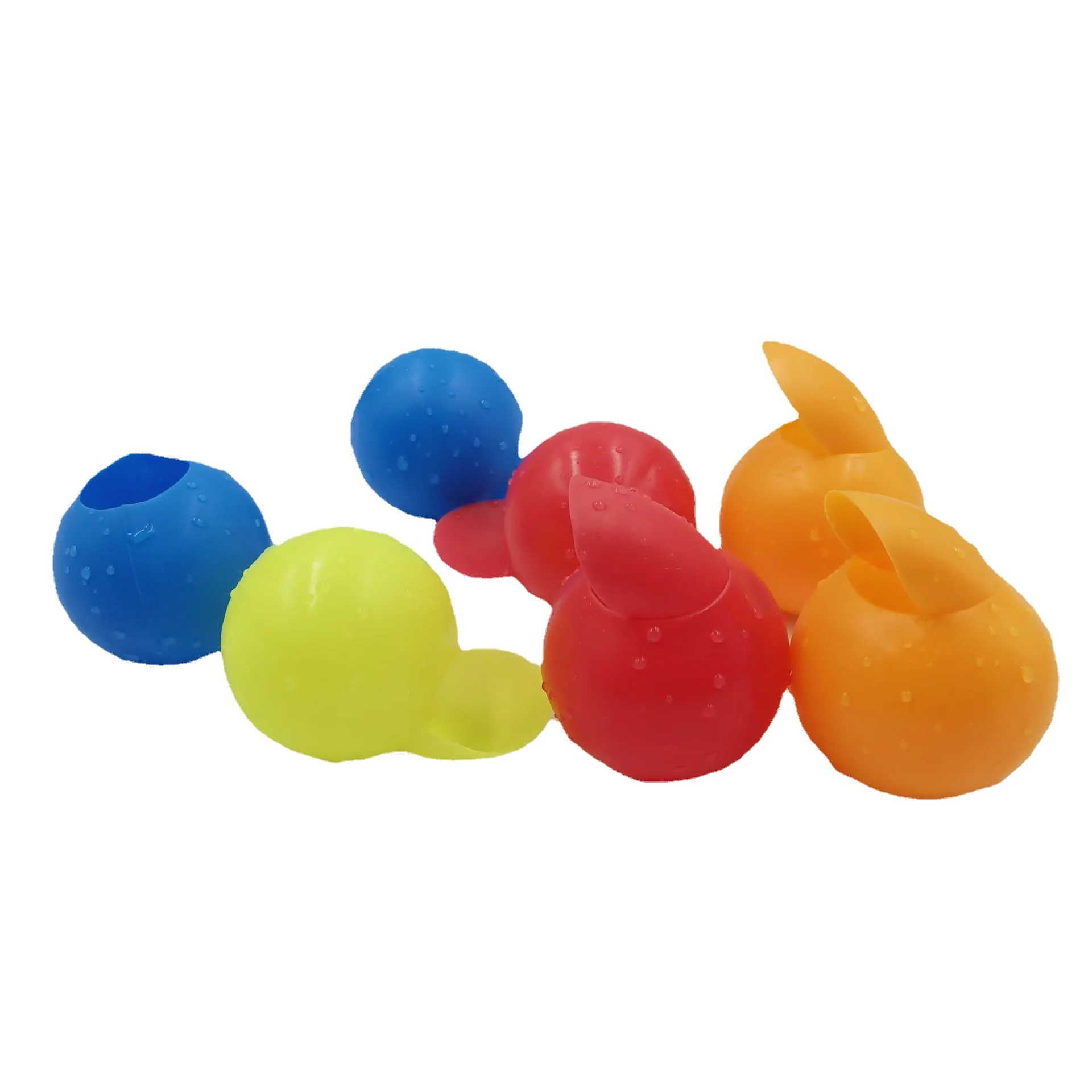 8件儿童户外环保硅胶桶和黑桃儿童游戏硅胶砂夏季沙滩水桶玩具套装