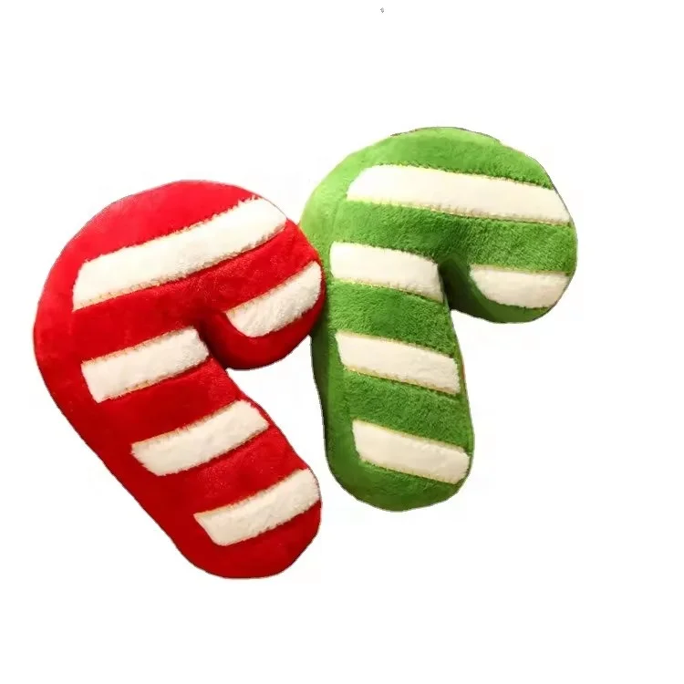 New Arrival Customized Xmas Pillows Candy Cane Design Christmas Gift Custom Pillow for Christmas