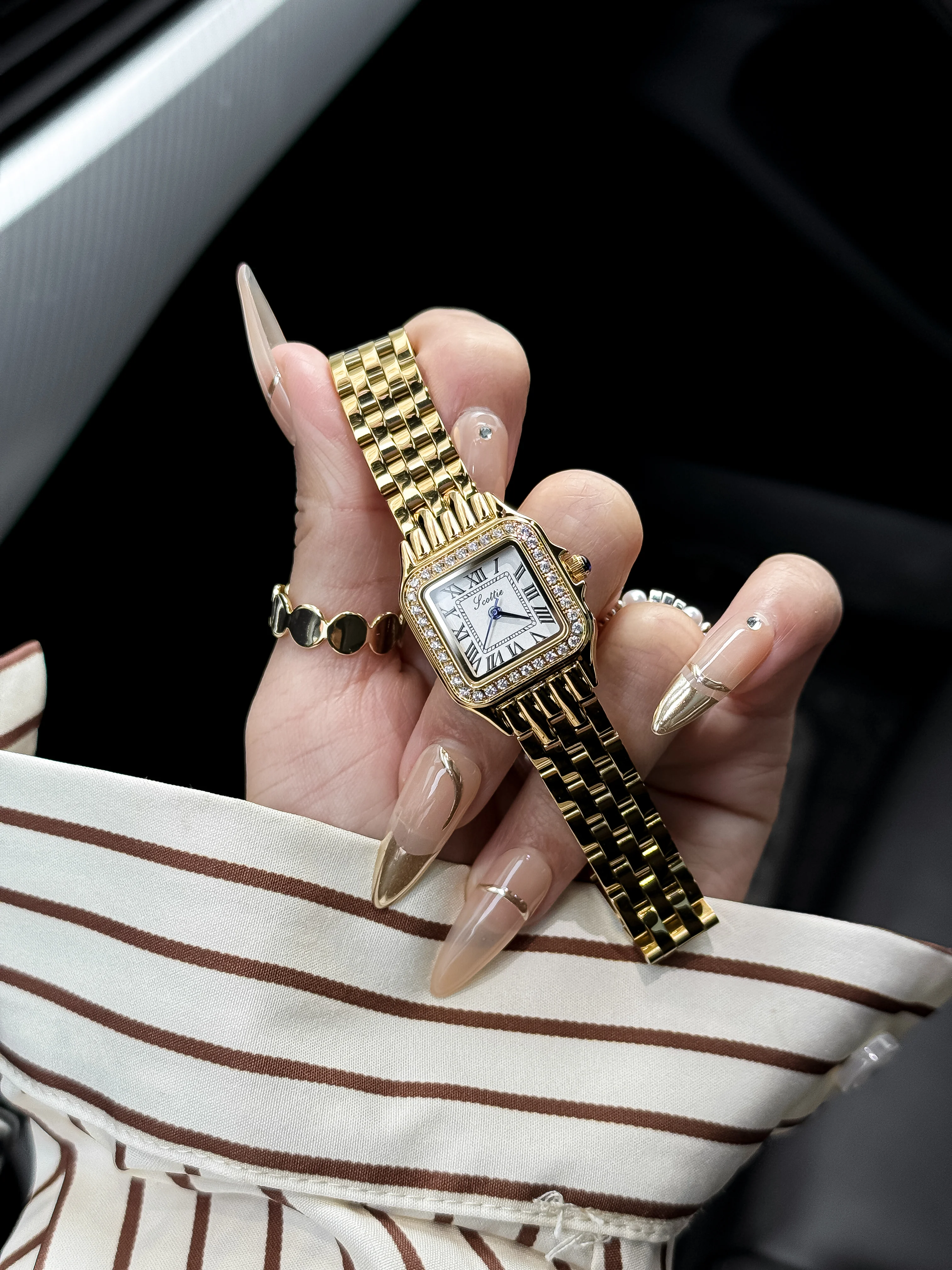 Scottie 9683F Luxury Quartz Watch for Ladies - Elegant 