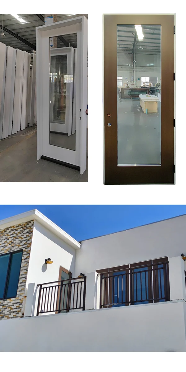 product modern fiberglass exterior doors smooth fiberglass french entry doors with oval glass for residential-81