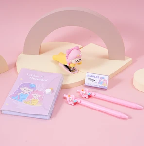 Best-Selling Little Mermaid Cartoon Stationery 5PCS - Adorable School & Office Supplies for Kids