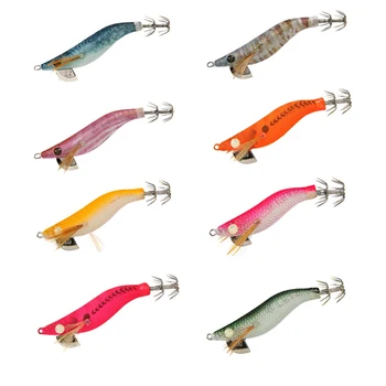 Cheery Luminous Silicone Squid Jig and Shrimp Egi Lure 65mm 79mm 93mm Artificial Hard Bait for River Fishing – Soft Lure – view 3