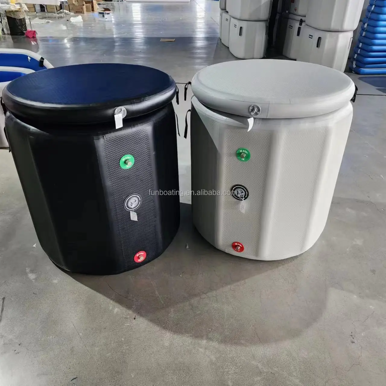 Портативная надувная Ванна OEM ODM DWF, холодная ванна, цилиндрическая форма, ледяная бочка, Ледяная Ванна